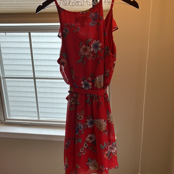 Red Floral Dress by BCX - Picture 4 of 6